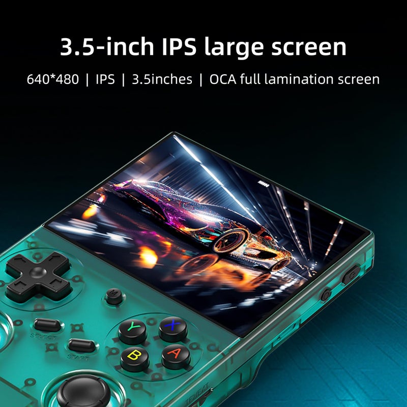 Aivuidbs Classic Up Retro Handheld Game Console,Portable Game with 3.5 Inch IPS Screen,with 64G TF Card Pre-Installed 4353 Games Supports 5G WiFi Bluetooth HDMI and TV Output - Image 3
